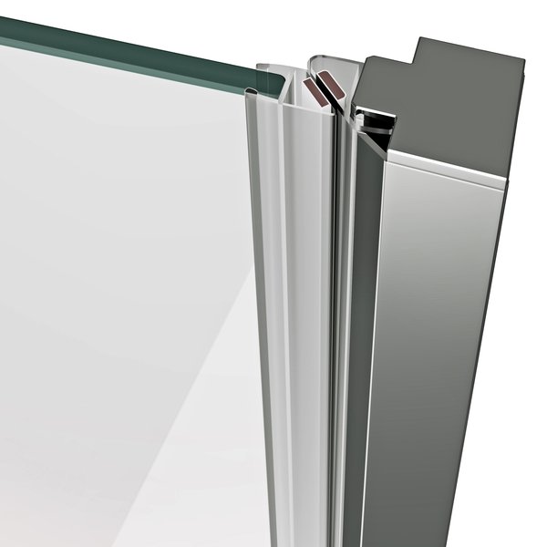 Душевая дверь Ravak COSD1 90, профиль хром, прозрачное стекло