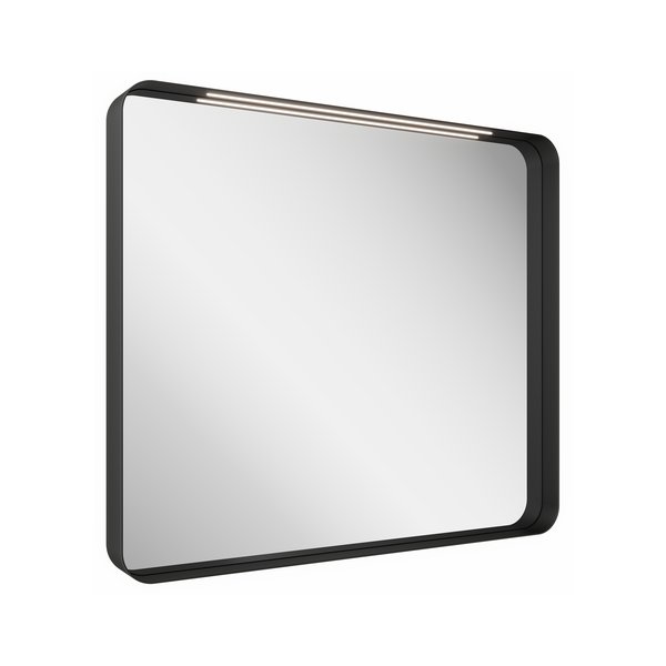 Зеркало STRIP I 900x700 черное с подсветкой